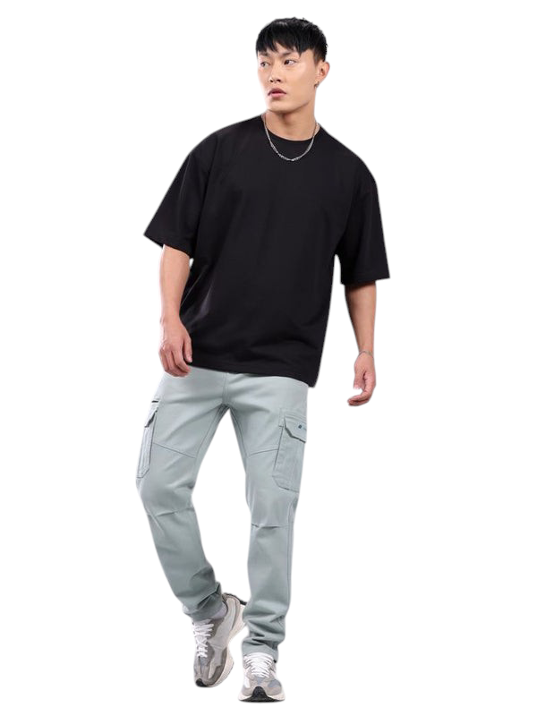 Minimalist Black Drop Shoulder T-Shirt β Unisex Streetwear