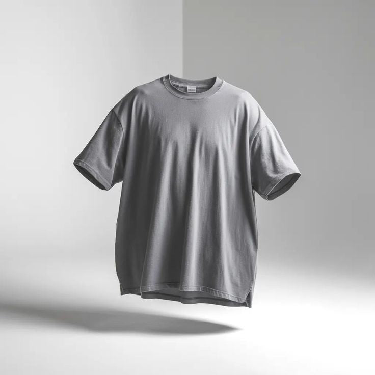 Minimalist Gray Drop Shoulder T-Shirt β Unisex Streetwear