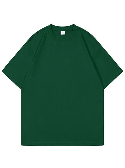 Minimalist Bottle Green Drop Shoulder T-Shirt – Unisex Streetwear