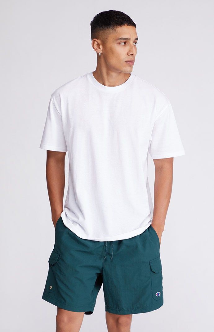 Minimalist White Drop Shoulder T-Shirt – Unisex Streetwear