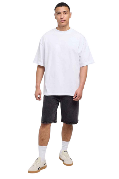 Minimalist White Drop Shoulder T-Shirt – Unisex Streetwear